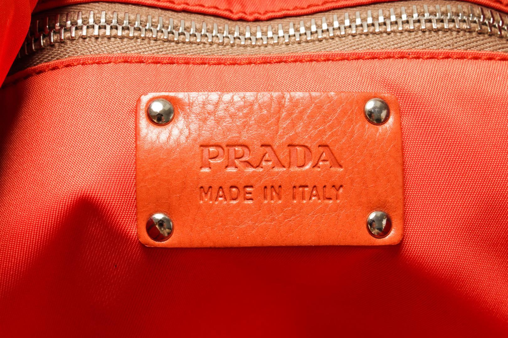 Prada Brown Nylon Tote Bag