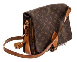 Louis Vuitton Brown Monogram Leather Cartouchiere GM Messenger Bag