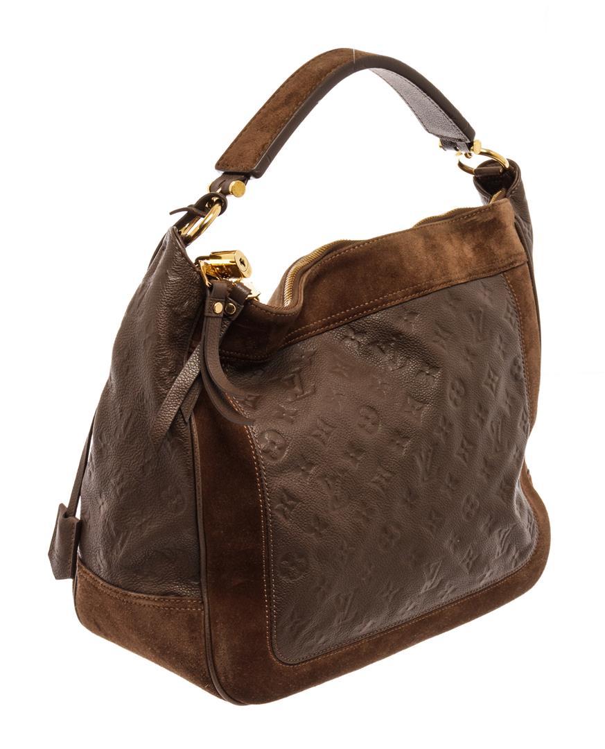 Louis Vuitton Brown Leather Empreinte Odesius Hobo Bag