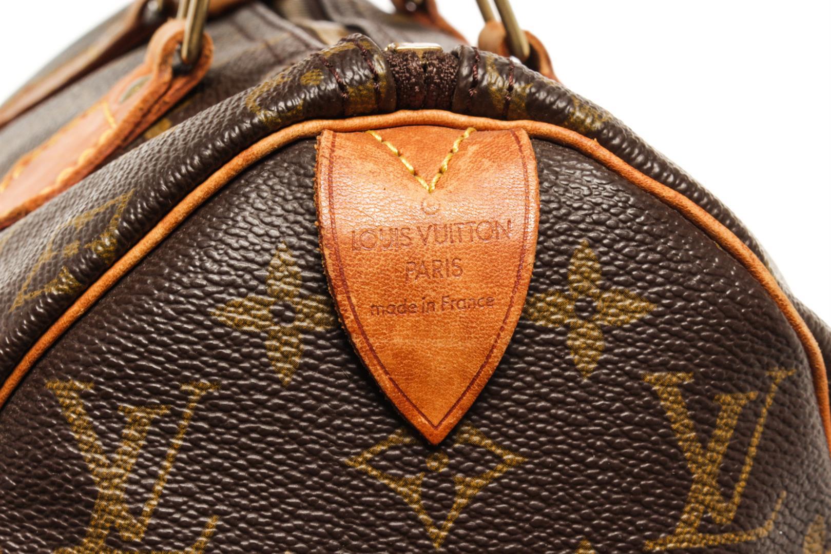 Louis Vuitton Brown Monogram Speedy 25 Satchel Bag