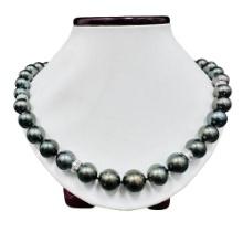 Pearl and Diamond Necklace - 14KT White Gold