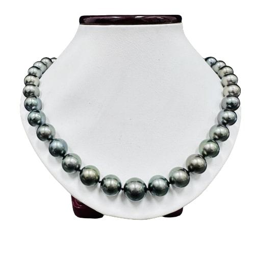 Pearl and Diamond Necklace - 14KT White Gold