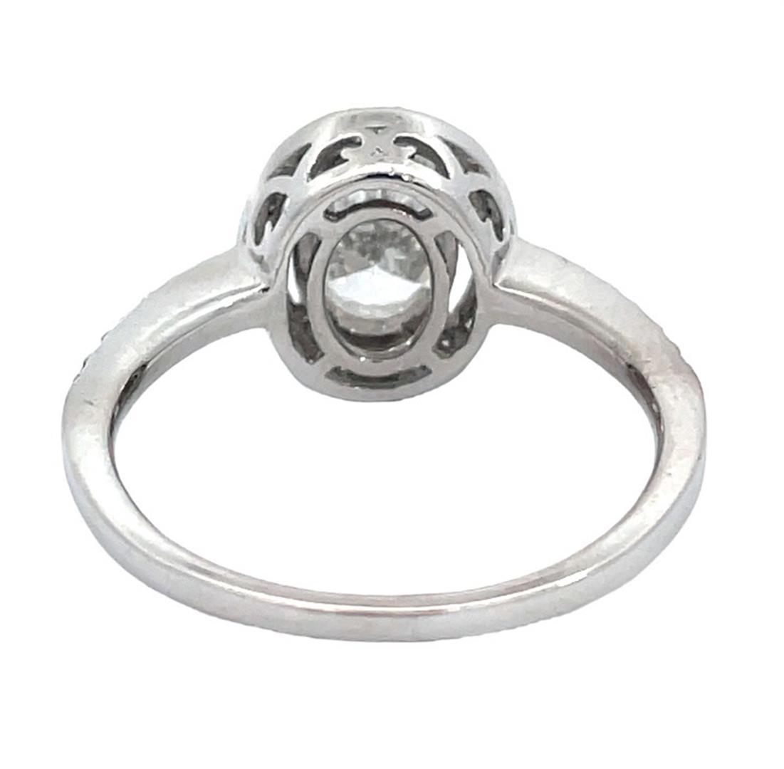 1.16 ctw Diamond Ring - 14K White Gold