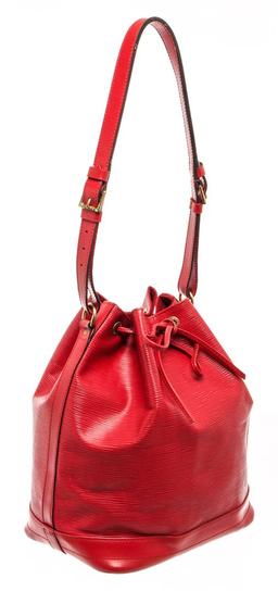 Louis Vuitton Red Epi Leather Noe Bucket Bag