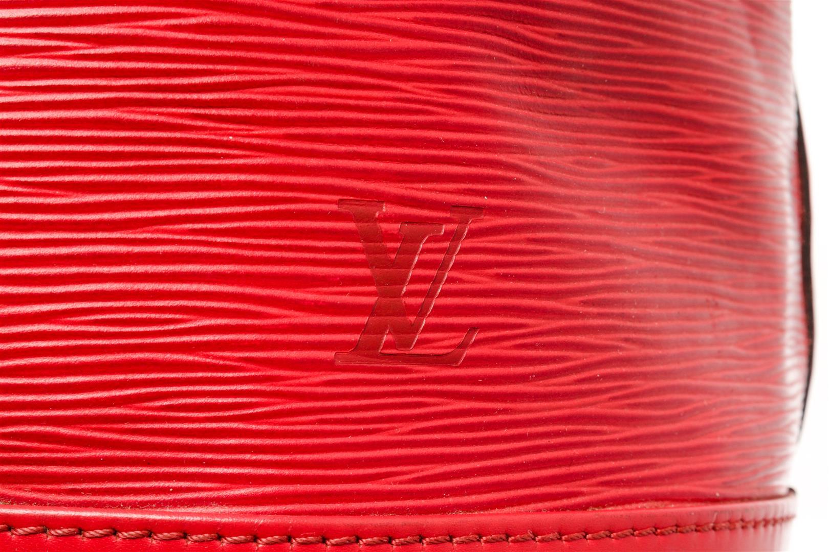 Louis Vuitton Red Epi Leather Noe Bucket Bag