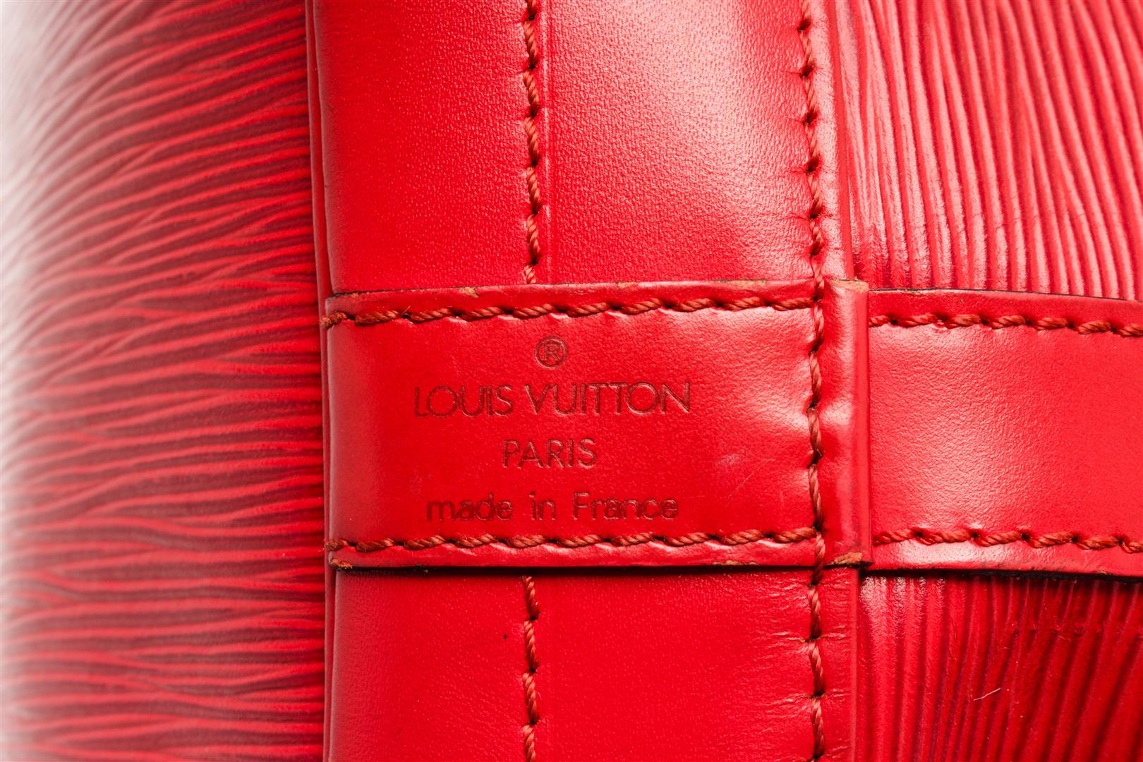 Louis Vuitton Red Epi Leather Noe Bucket Bag