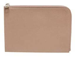 Louis Vuitton Taupe Leather Pochette Jour Clutch