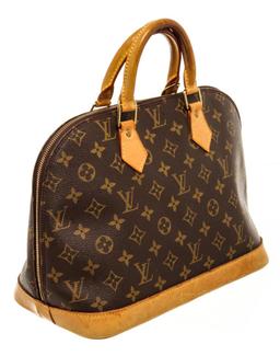 Louis Vuitton Brown Monogram Canvas Alma PM Satchel Bag