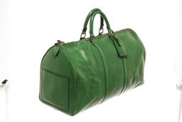 Louis Vuitton Green Epi Leather Keepall 50