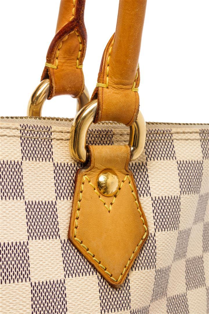 Louis Vuitton White Damier Azur Saleya PM Shoulder Bag