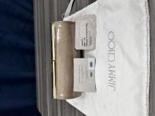 New Jimmy Choo Glitter Patent Trinket Clutch