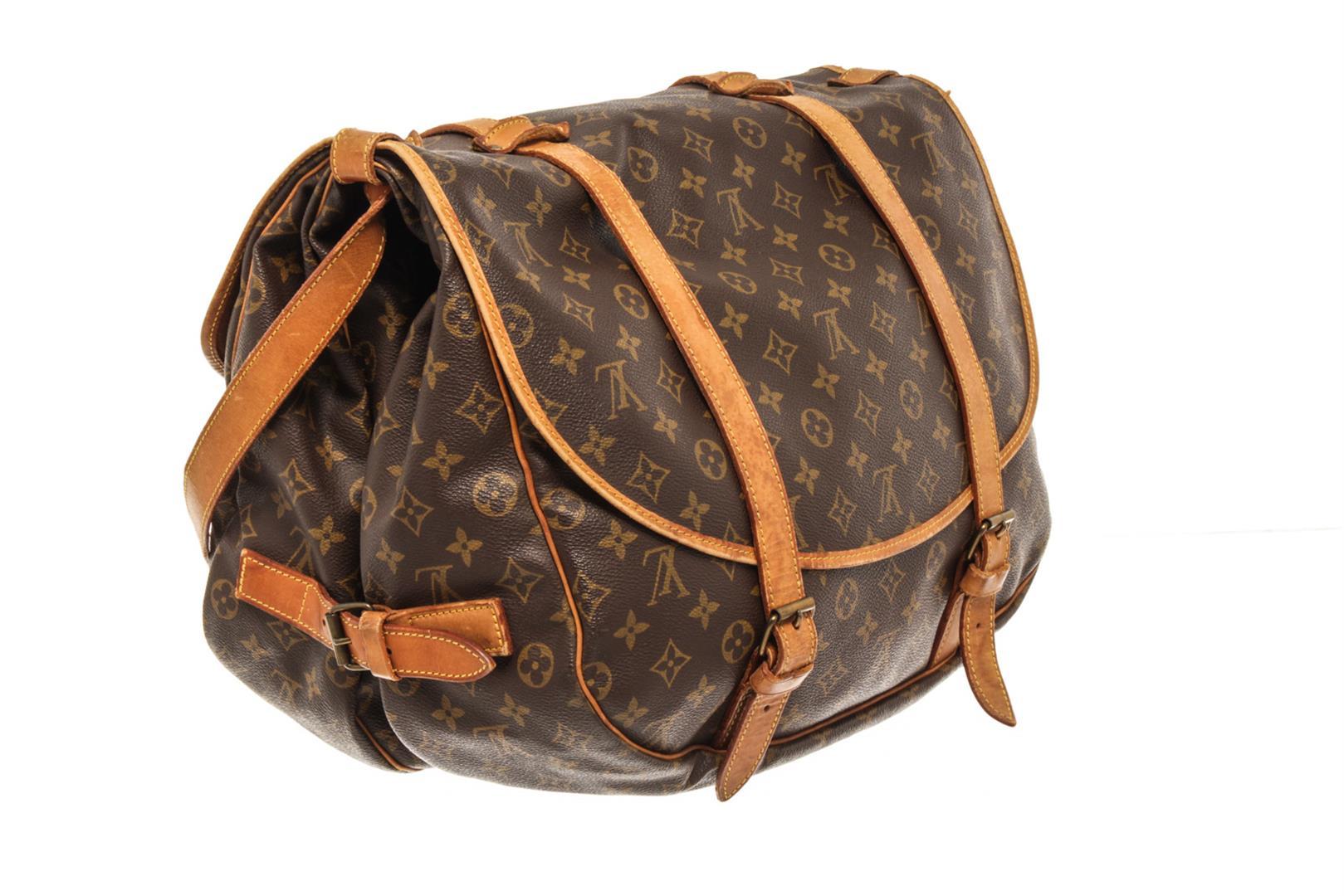 Louis Vuitton Brown Monogram Canvas Saumur 43 Shoulder Bag