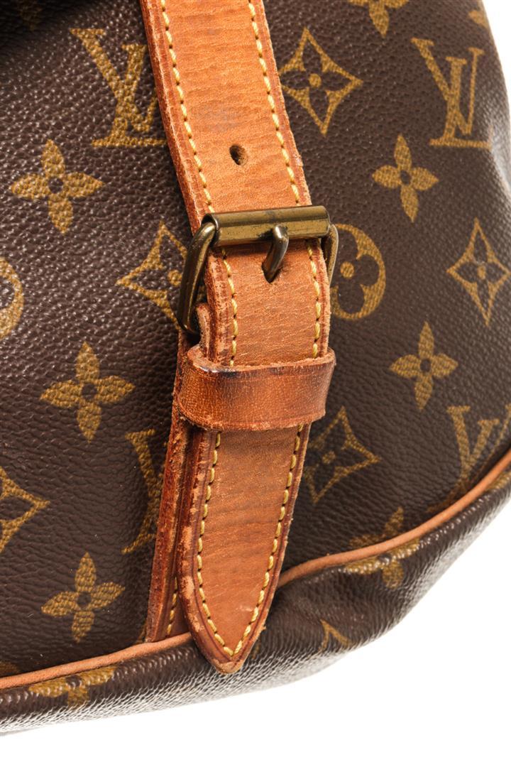 Louis Vuitton Brown Monogram Canvas Saumur 43 Shoulder Bag