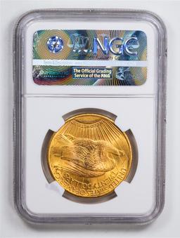 1924 $20 Double Eagle Gold Coin NGC MS63