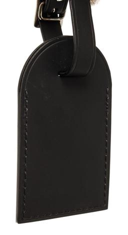 Louis Vuitton Black Leather Fragment Luggage Tag