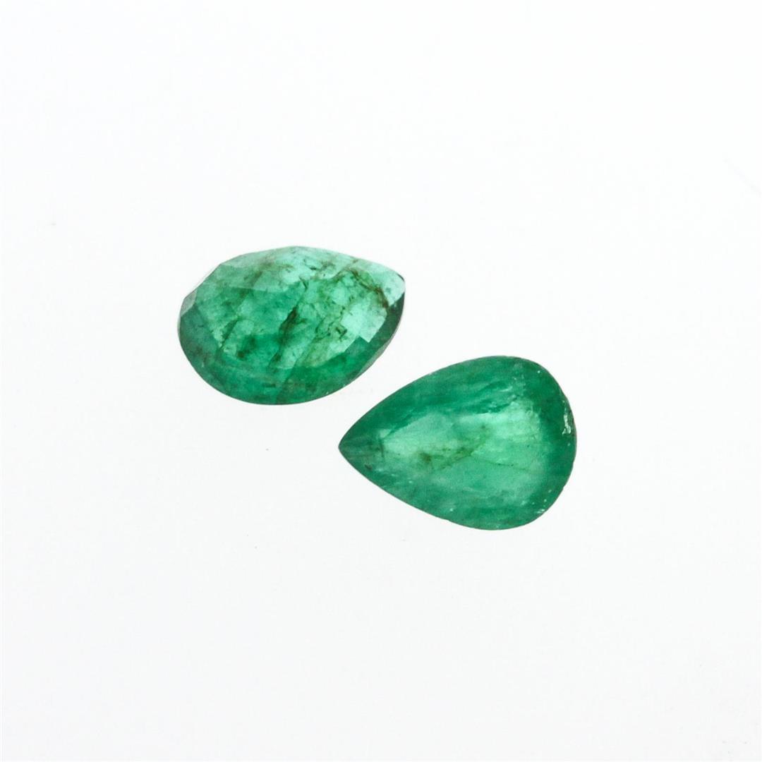 1.94 ctw Pear Cut Natural Emerald Parcel