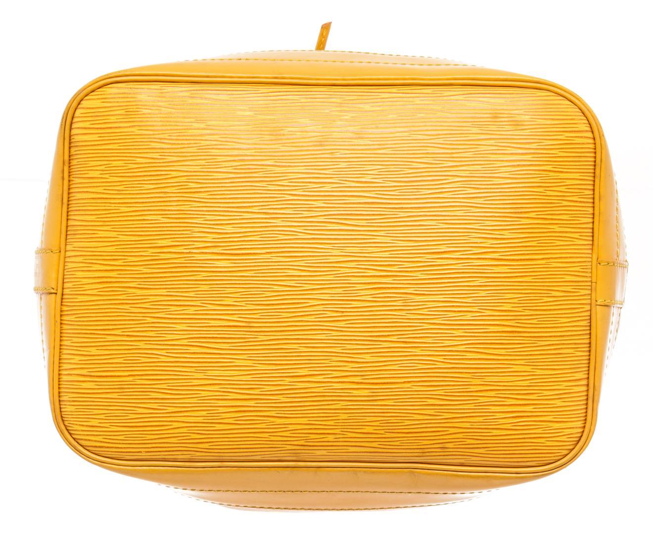 Louis Vuitton Yellow Leather Noe Shoulder Bag