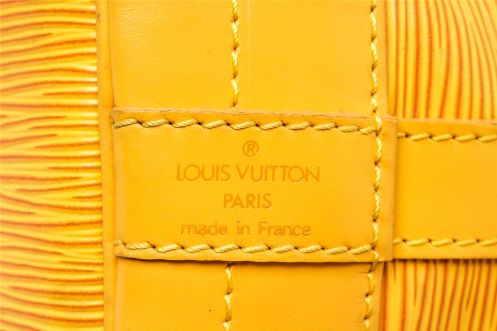 Louis Vuitton Yellow Leather Noe Shoulder Bag