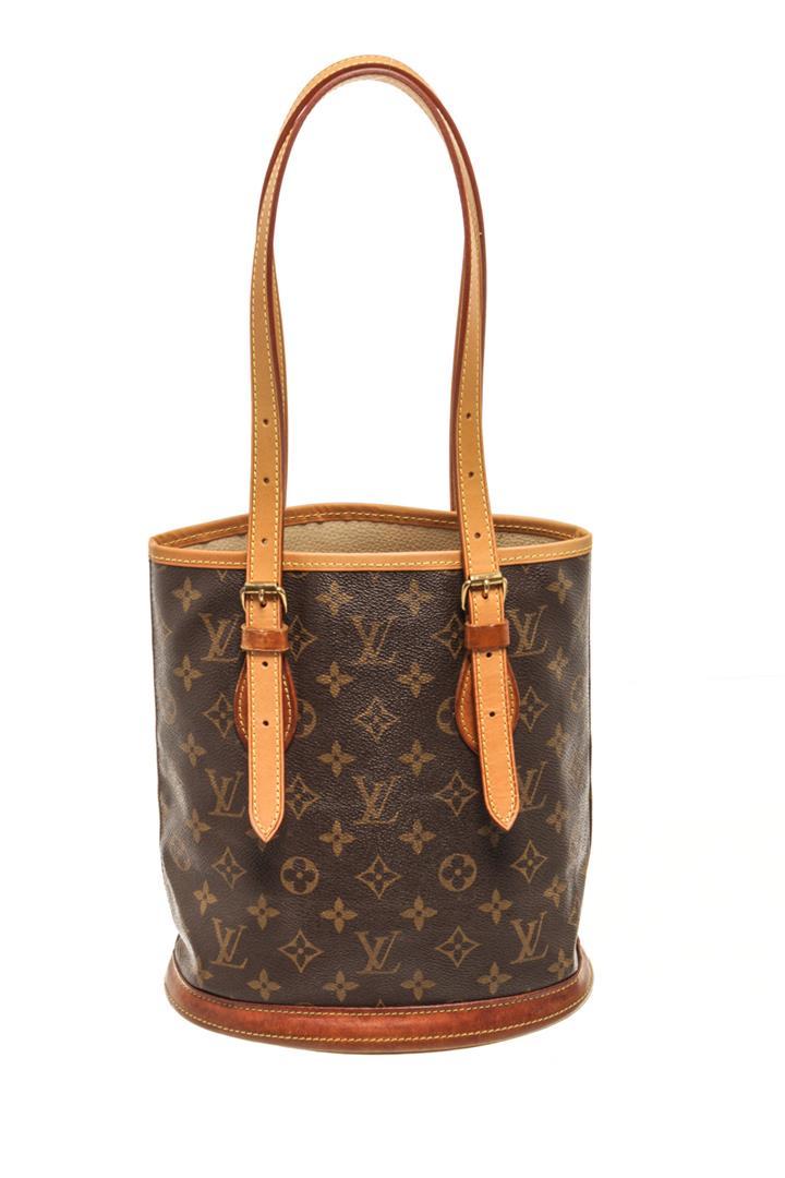 Louis Vuitton Brown Monogram Canvas Bucket PM Shoulder Bag