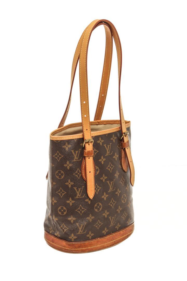 Louis Vuitton Brown Monogram Canvas Bucket PM Shoulder Bag