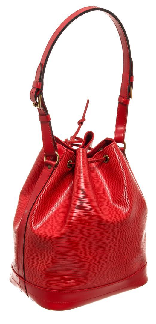 Louis Vuitton Red Epi Leather Noe PM Bag