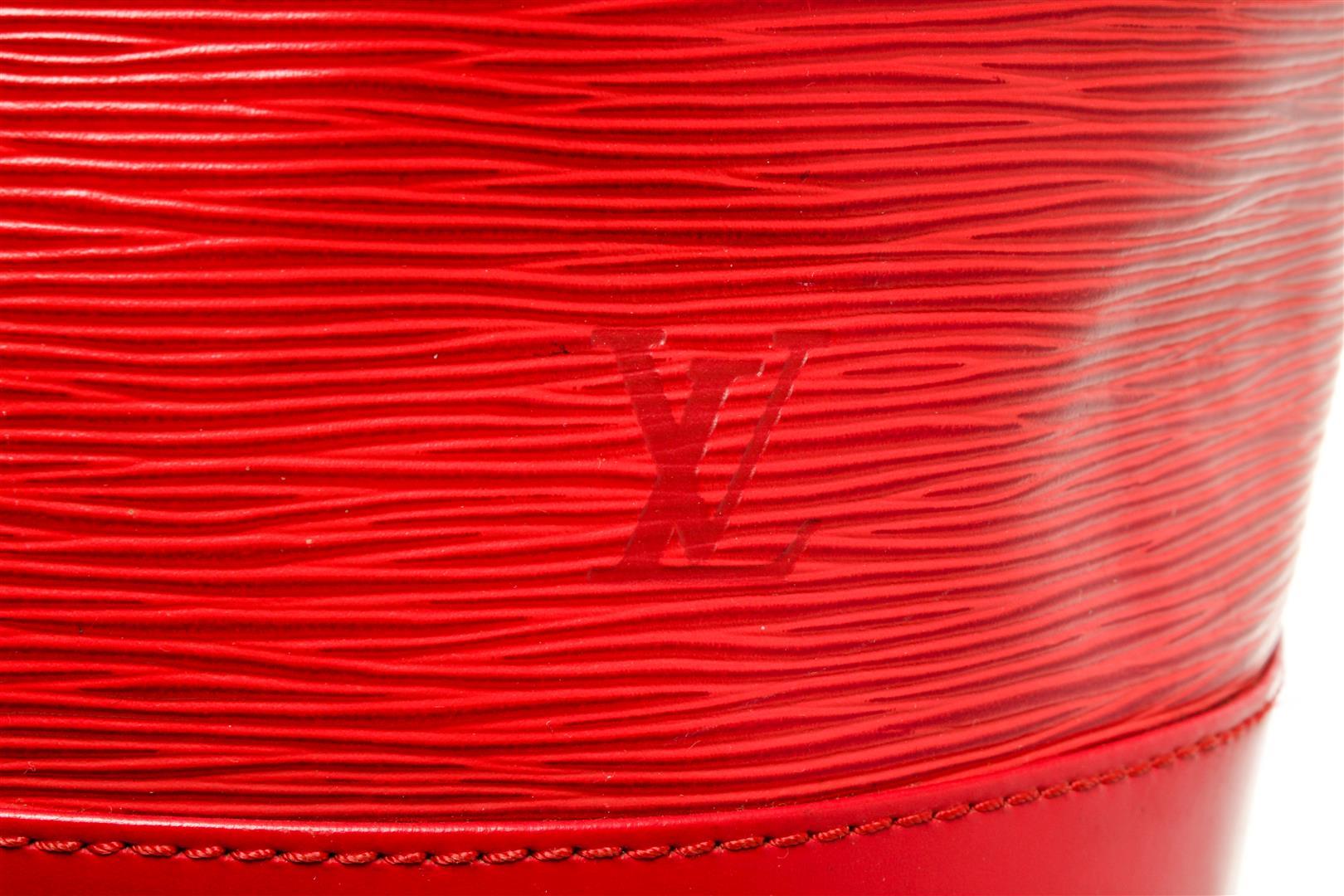 Louis Vuitton Red Epi Leather Noe PM Bag