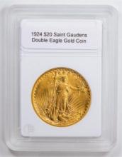 1924 $20 Saint Gaudens Double Eagle Gold Coin