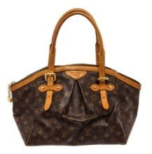 Louis Vuitton Brown Monogram Canvas Leather Tivoli GM Shoulder Bag