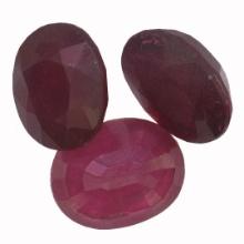 15.63 ctw Oval Mixed Ruby Parcel