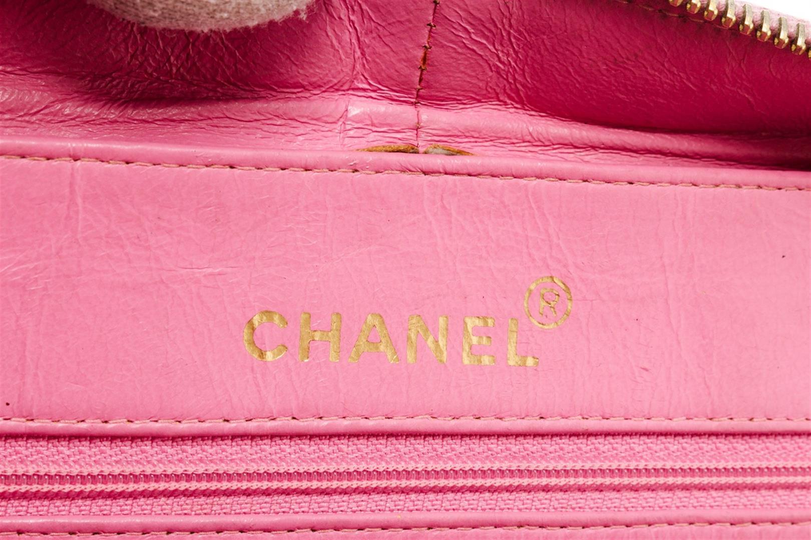 Chanel Pink Quilted Patent Leather 2-Way Bag