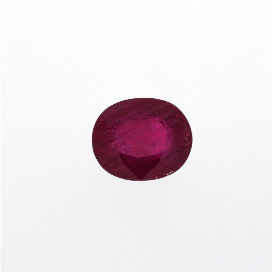 6.56 ctw Oval Cut Natural Ruby