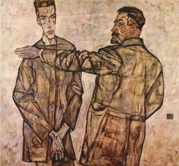 Egon Schiele - Double Portrait Of Heinrich Bensch And His Son Otto