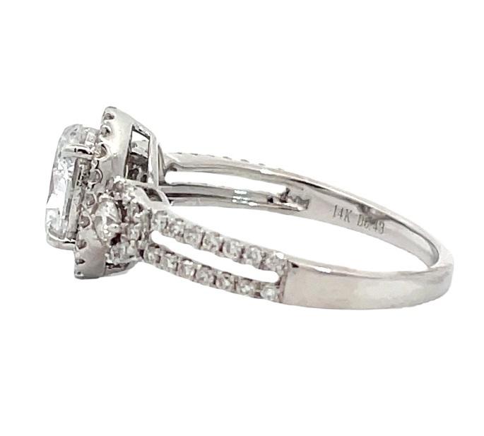 1.43 ctw Diamond Ring - 14K White Gold