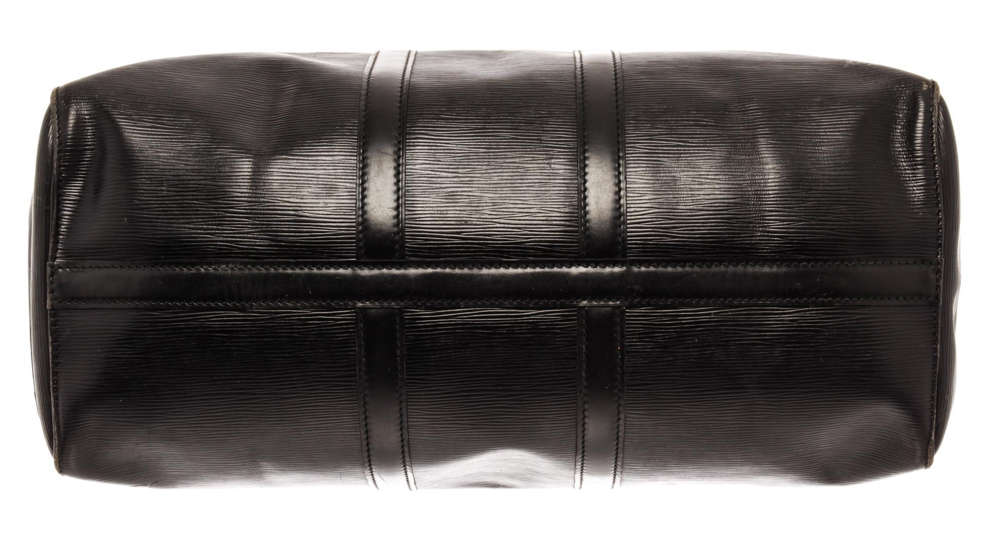 Louis Vuitton Black Epi Leather Keepall 50 Weekend/Travel Bag