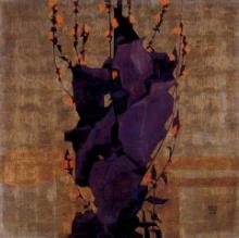 Egon Schiele - Stylized Floral Before Decorative Background, Style Of Life