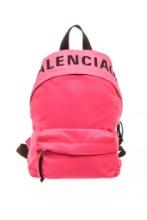 Balenciaga Pink Canvas Mini Backpack