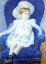 Mary Cassatt - Elsie In A Blue Chair 1880