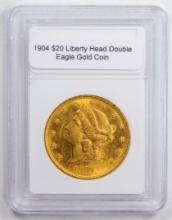 1904 $20 Liberty Head Double Eagle Gold Coin