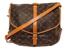 Louis Vuitton Brown Monogram Canvas Saumur 35 Messenger Bag