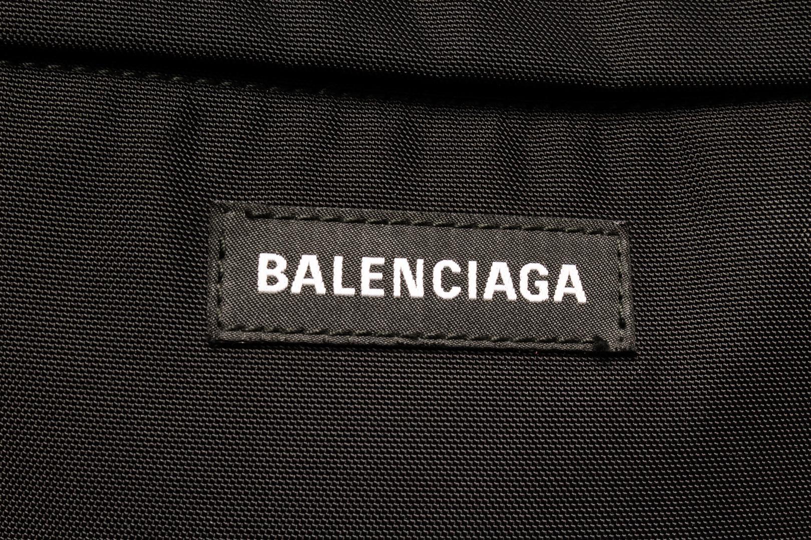 Balenciaga Black Canvas Explorer Backpack