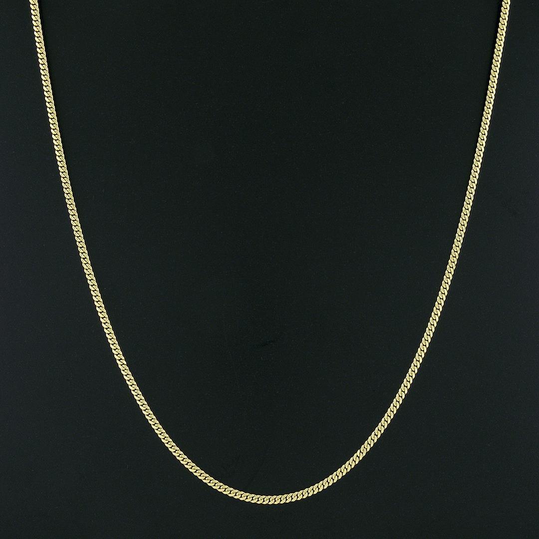 NEW Unisex Solid 14k Yellow Gold 2.6mm Miami Cuban Curb Link 20" Chain Necklace