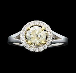 1.25 ctw Diamond Ring - 14KT White And Yellow Gold