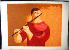 Flutist by Cabral, Flavio