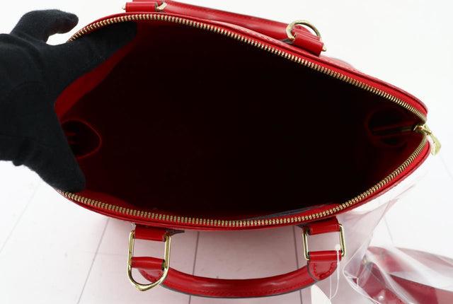 Louis Vuitton Red Epi Leather Alma PM Handbag