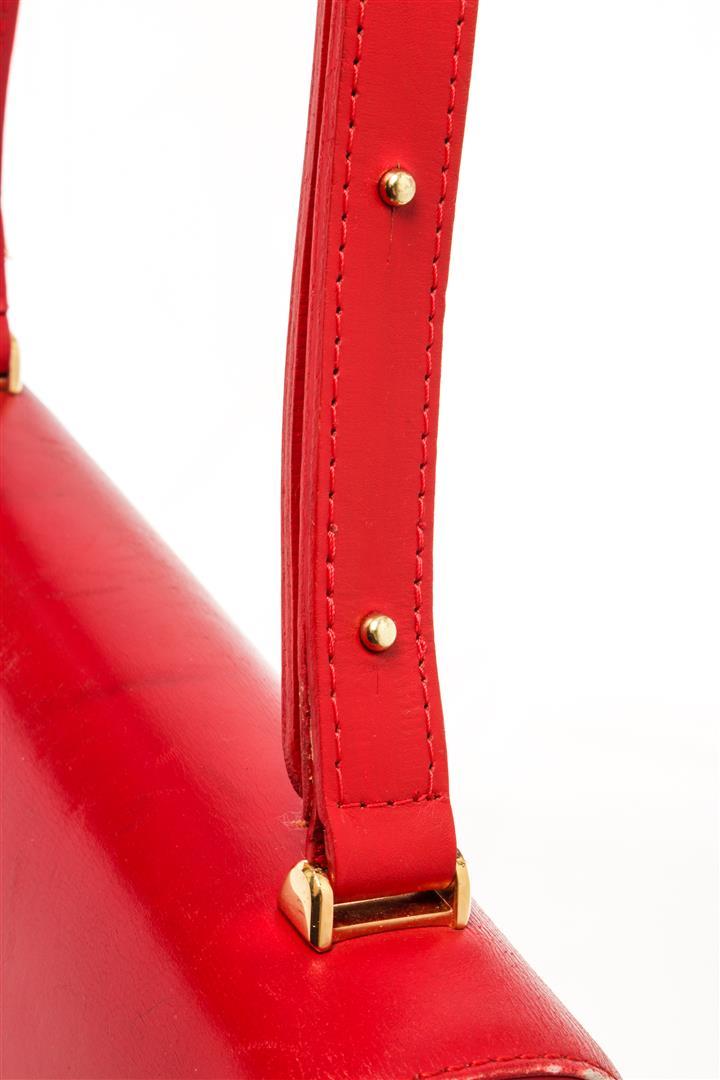 Louis Vuitton Red Epi Leather Opera Sparta Shoulder Bag