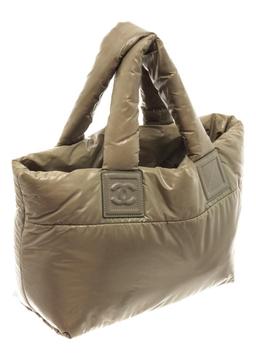 Chanel Khaki Nylon Coco Cocoon Tote Bag