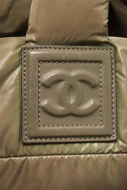 Chanel Khaki Nylon Coco Cocoon Tote Bag