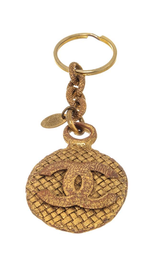 Chanel Gold-tone Metal Keyholder