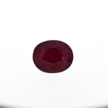 7.71 ctw Oval Cut Natural Ruby