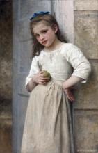 William Bouguereau  - Yvonne Sur Le Pas De La Porte